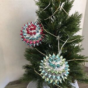 Festive Spiked Holiday Ornaments